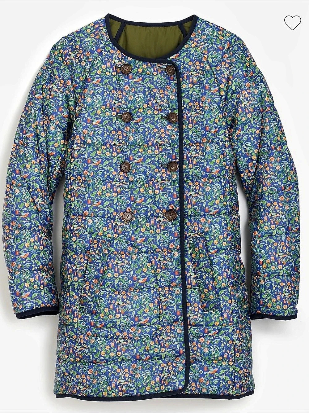 Sz S J. Crew Reversible Jacket in Liberty Print